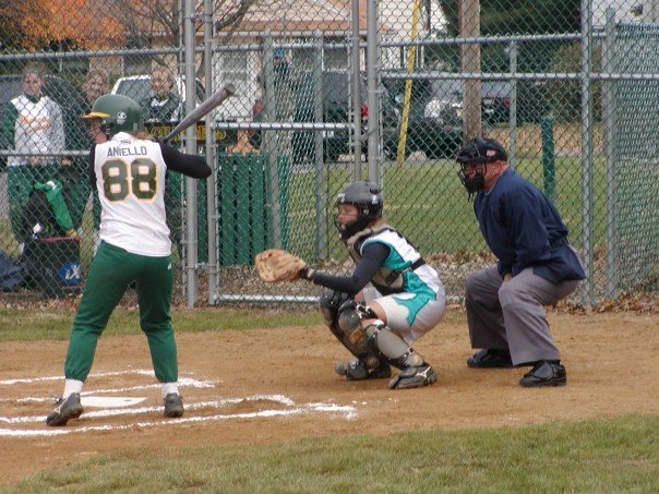 Fastpitch softball catcher